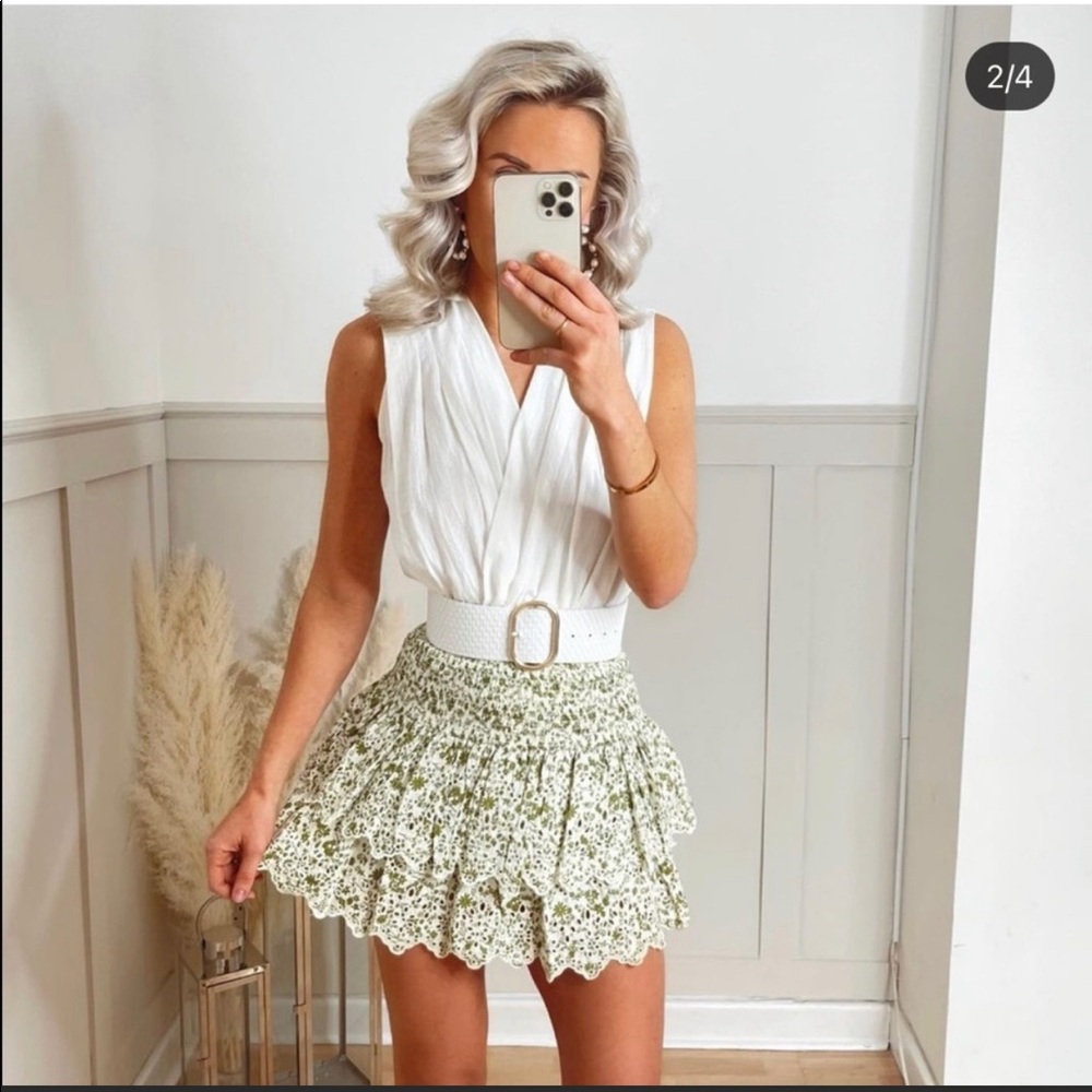 ZARA Printed Mini Skirt - Picture 6 of 11